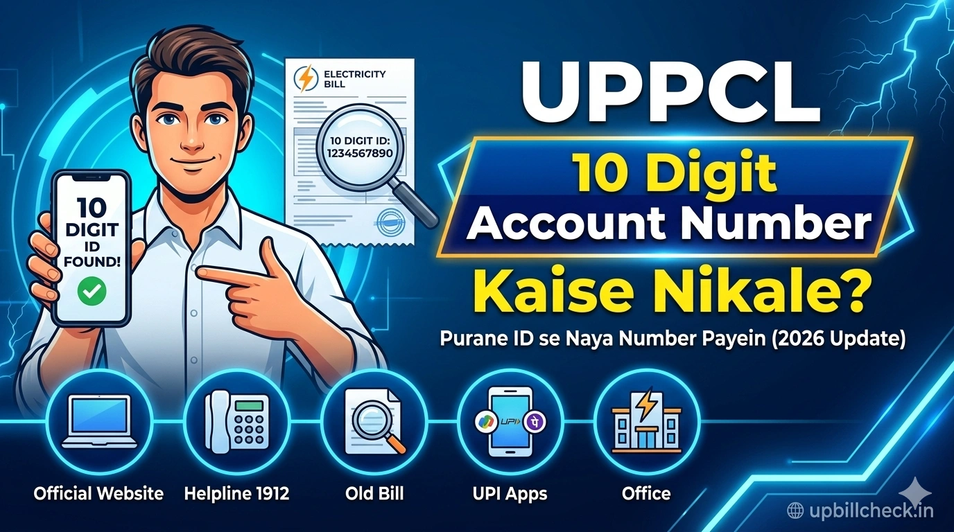 UPPCL 10 Digit Account Number Kaise Nikale?