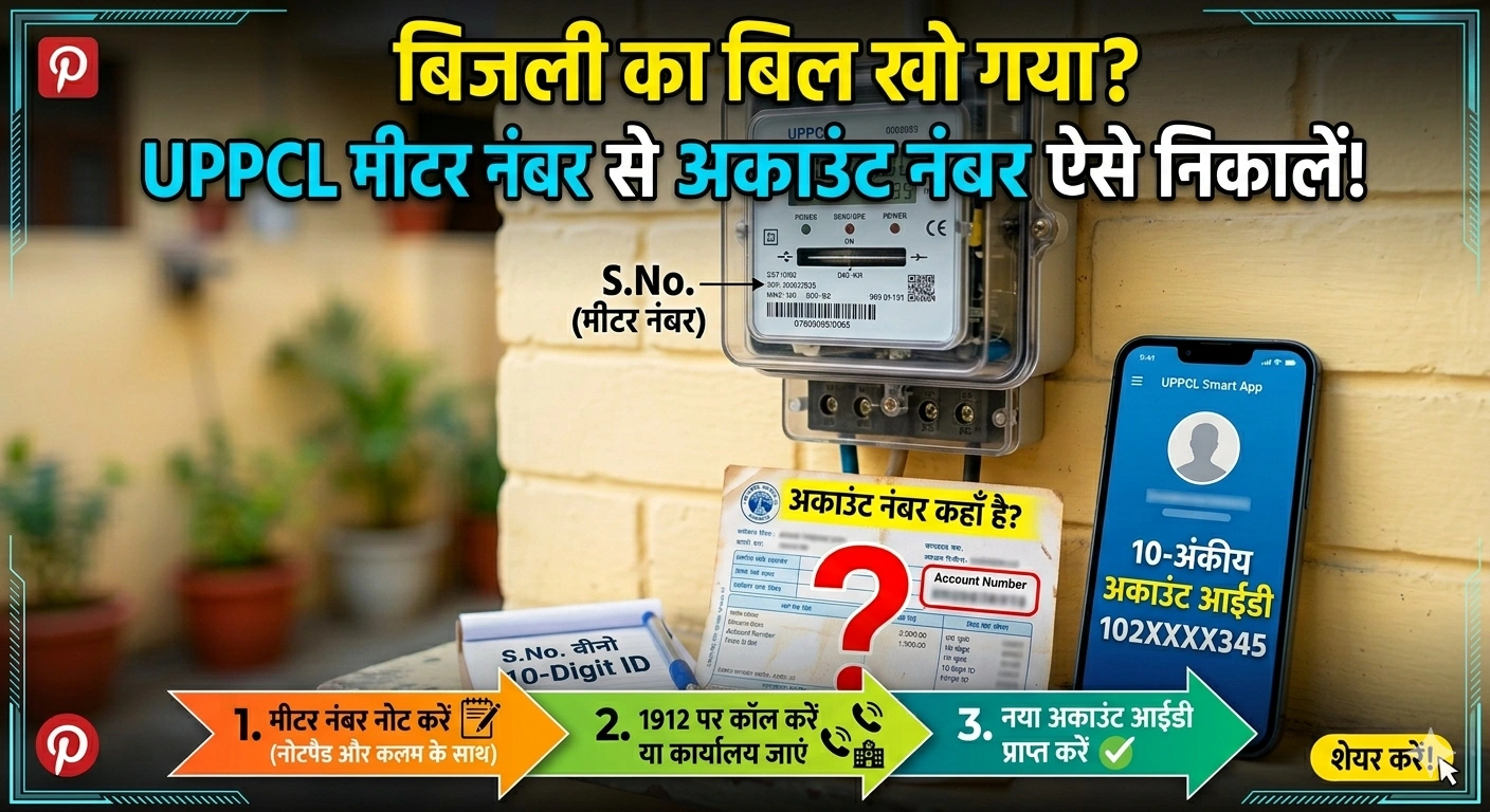 Meter Number Se Account Number Kaise Nikale UPPCL