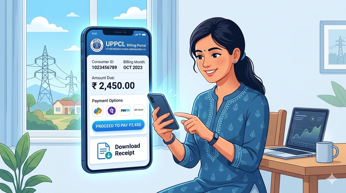 UPPCL Smart Meter Bill Check 2026 | मोबाइल से बिजली बिल कैसे देखें | UPPCL Smart Meter Bill Download