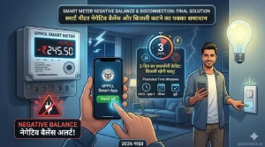 UPPCL Smart Meter Negative Balance and Disconnection Solution Image