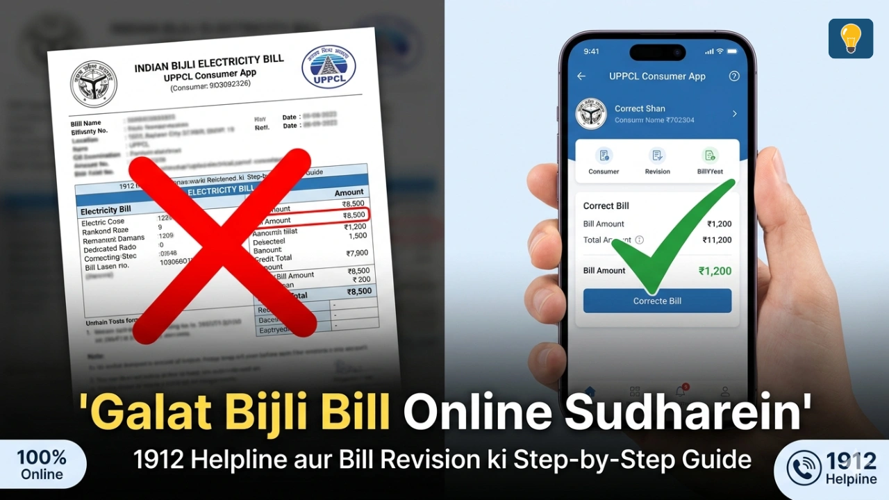 Galat Bijli Bill Online Sudharein