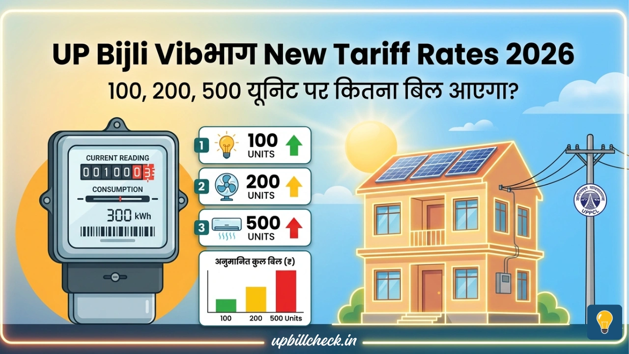 UP Bijli Vibhag New Tariff Rates 2026