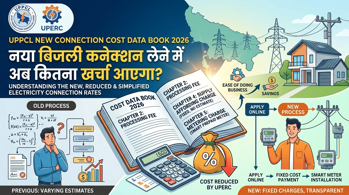 UPPCL New Connection Cost Data Book 2026: नया बिजली कनेक्शन लेने में अब कितना खर्चा आएगा?